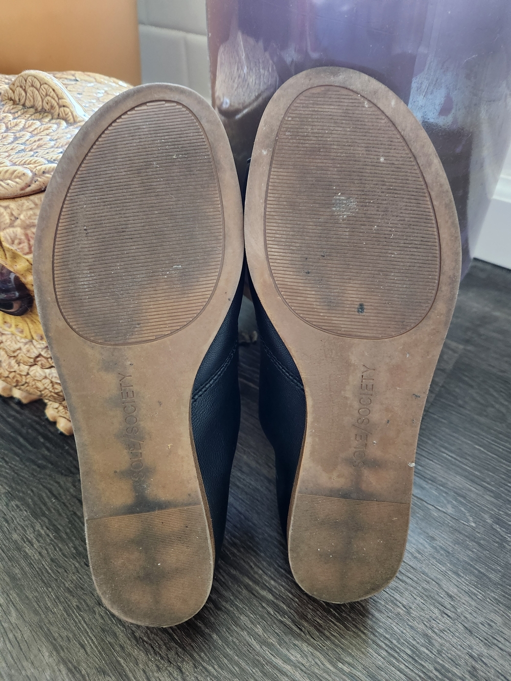 Sole Society Women’s Black Slide Sandals - Picture 3 of 3